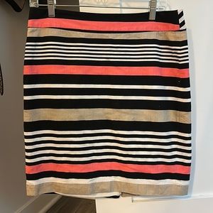Banana Republic striped pencil skirt